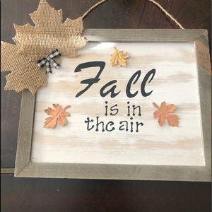 Fall is in the air hanging sign farmhouse decor